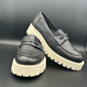 Bruno Premi Sporty Platform Loafers Black Women's EUR 37 (6.5-7 US)